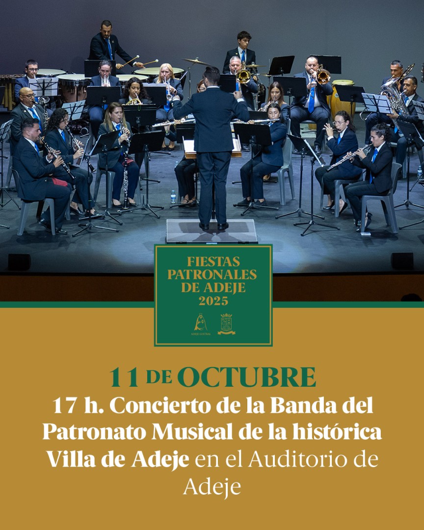 Fiestas de Adeje 2025 - Concierto de la Banda del Patronato Musical de la Histórica Villa de Adeje