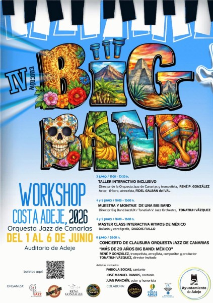 IV Big Band Workshop Costa Adeje 2026 – Concierto de Clausura con la Orquesta de Jazz de Canarias