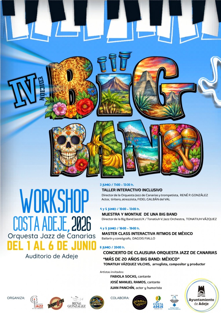IV Big Band Workshop Costa Adeje 2026 – Concierto de Clausura con la Orquesta de Jazz de Canarias